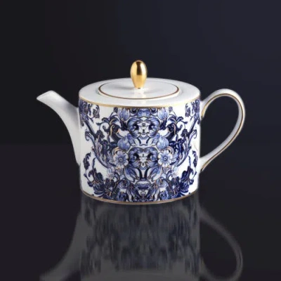 Cavalli Classic Tea And Coffee Pot In Blue