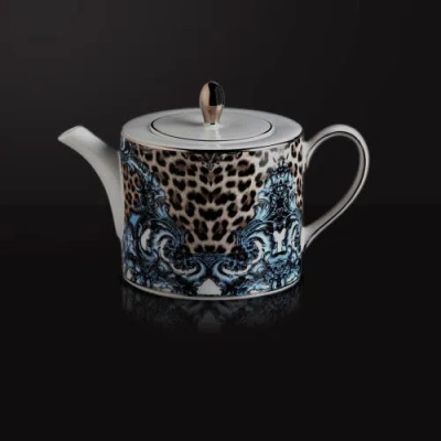 Cavalli Classic Tea And Coffee Pot In Blue