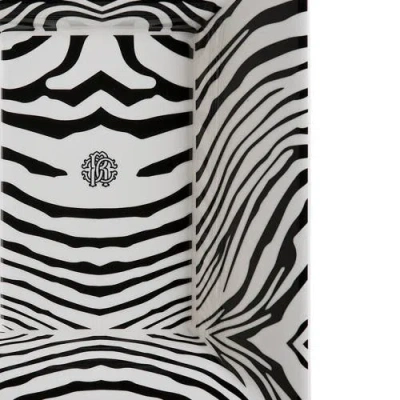 Cavalli Large Rectangular Tray In Black