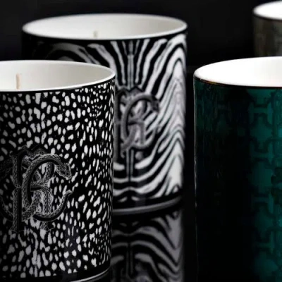 Cavalli Home Scented Candle In Black