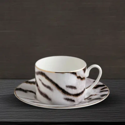 Cavalli Tea Cup & Saucer With Luxury Box In White
