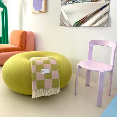 Maison Deux Checkerboard Blanket In Green