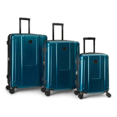 Quiksilver Malibu Suitcases Pc Hardside Expandable Luggage With Spinner Wheels, 3-piece Set In Blue