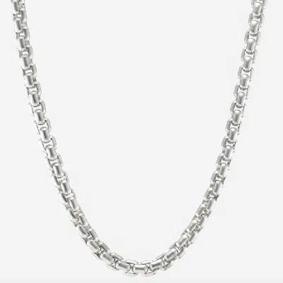 7879 Box Belcher Chain Necklace In White