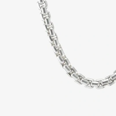 7879 Box Belcher Chain Necklace In White