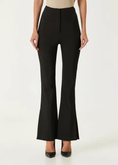 Pcfg Cotton Flared Skinny Pant In Black