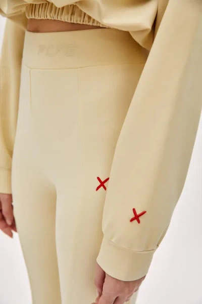 Pcfg Cotton Flare Yoga Pant In Neutral