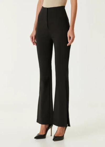 Pcfg Cotton Flared Skinny Pant In Black