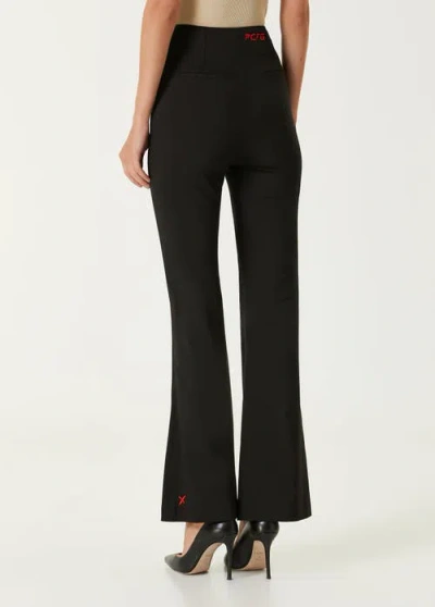 Pcfg Cotton Flared Skinny Pant In Black