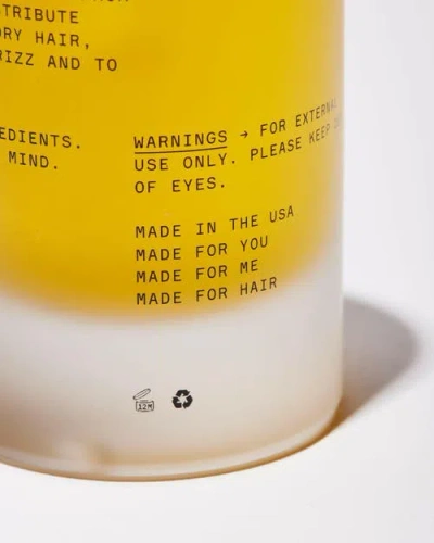 Firsthand Supply Hair Oil In Yellow