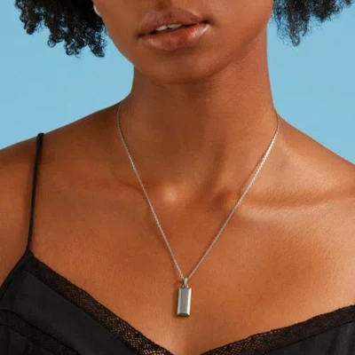 7879 Diamond Cut Cable Chain Necklace In White