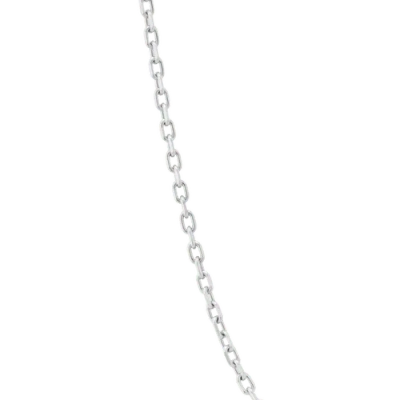 7879 Diamond Cut Cable Chain Necklace In White