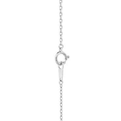 7879 Diamond Cut Cable Chain Necklace In White