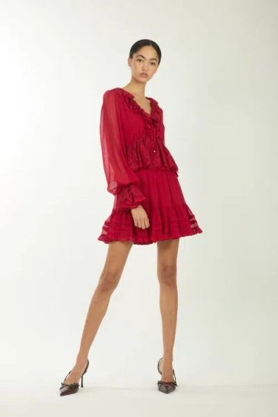 Secret Mission Nilou Skirt In Red