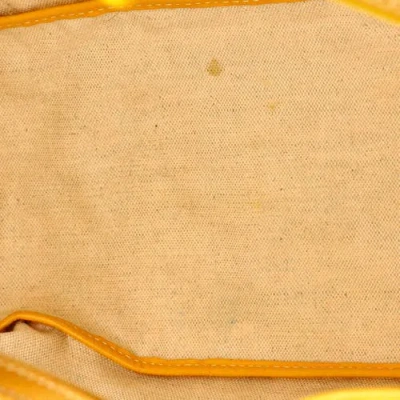 Pre-owned Goyard  Goyard Saint Louis Tote Coated Canvas Pm In Yellow