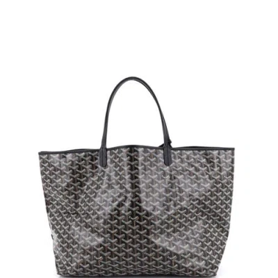 Pre-owned Goyard  Goyard Saint Louis Tote Coated Canvas Gm In Brown