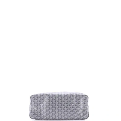 Pre-owned Goyard  Goyard Boheme Hobo Coated Canvas In Gray