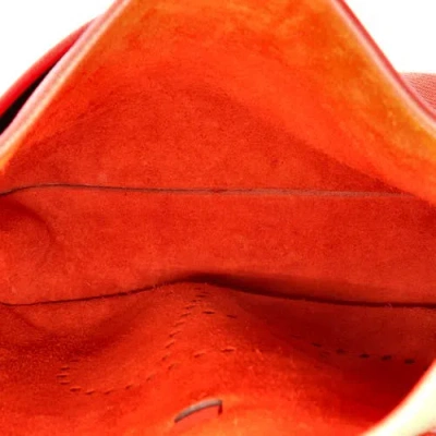 Pre-owned Hermes  Hermes Evelyne Bag Gen Iii Clemence Pm In Red