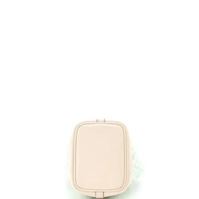 Pre-owned Hermes  Hermes Picotin Lock Bag Lucky Daisy Printed Swift Micro In Multi