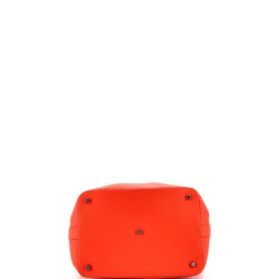 Pre-owned Hermes  Hermes Toolbox Bag Swift 26 In Orange