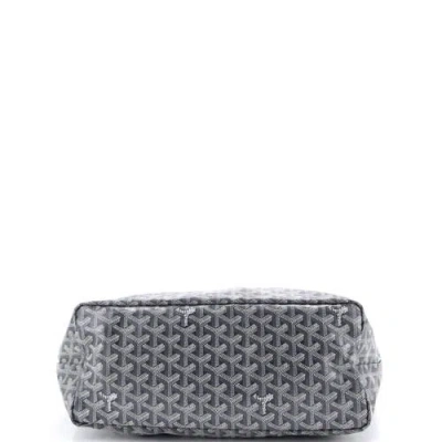Pre-owned Goyard  Goyard Saint Louis Tote Coated Canvas Pm In Gray