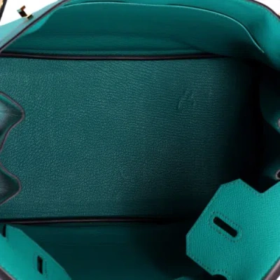 Pre-owned Hermes  Hermes Birkin Handbag Blue Epsom With Gold Hardware 30 In Blue