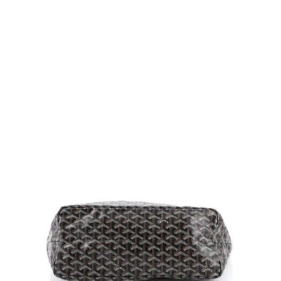 Pre-owned Goyard  Goyard Saint Louis Tote Coated Canvas Pm In Black