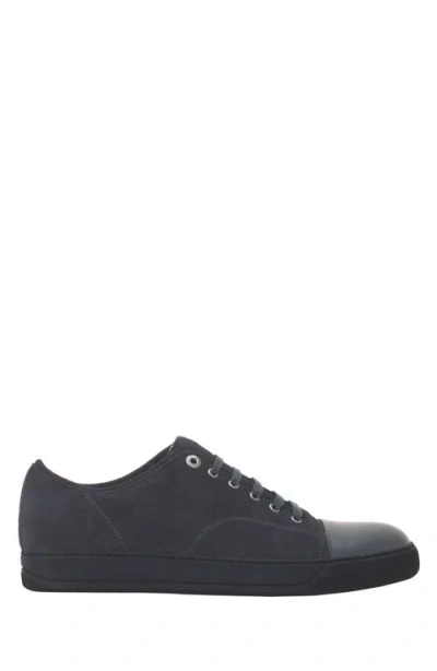 Lanvin Dbb1 Leather And Suede Sneakers In Multi