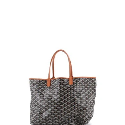 Pre-owned Goyard  Goyard Saint Louis Tote Coated Canvas Pm In Brown