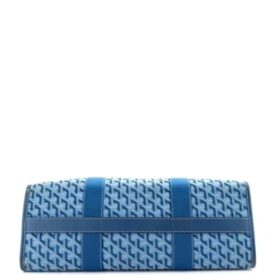 Pre-owned Goyard  Goyard Villette Tote Coated Canvas Mm In Blue