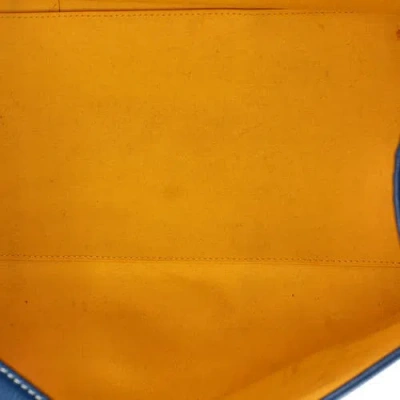 Pre-owned Goyard  Goyard Villette Tote Coated Canvas Mm In Blue