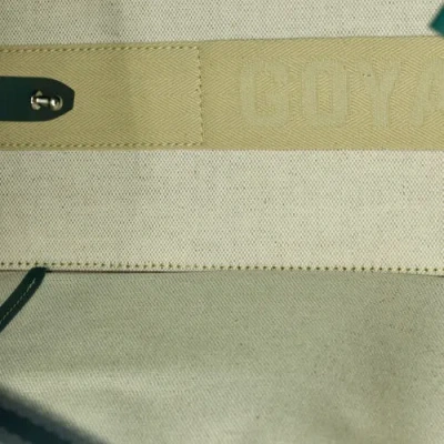 Pre-owned Goyard  Goyard Bellechasse Bag Coated Canvas Pm In Green