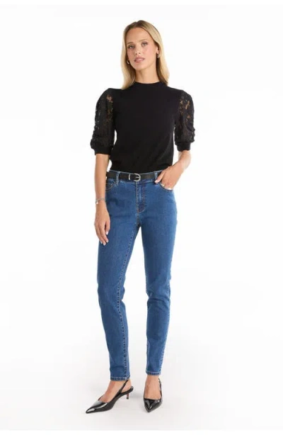 The Noli Shop Layla Skinny Jean In Multi