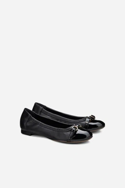 Agl Attilio Giusti Leombruni Monika Cap Toe Ballet Flat In Black