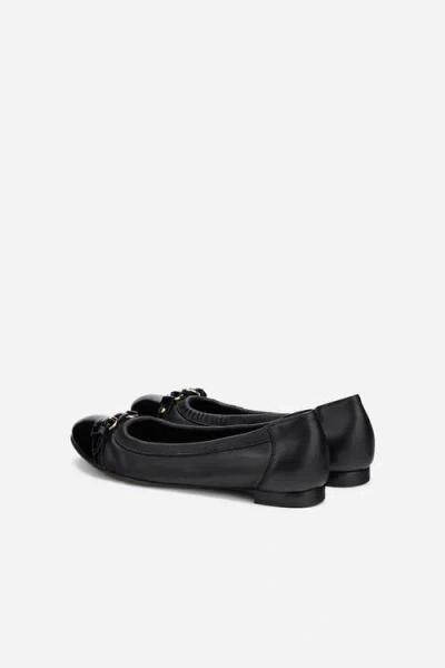 Agl Attilio Giusti Leombruni Monika Cap Toe Ballet Flat In Black