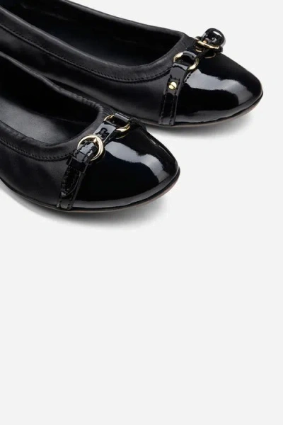 Agl Attilio Giusti Leombruni Monika Cap Toe Ballet Flat In Black