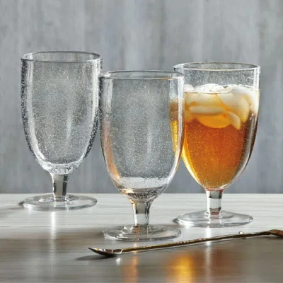 Tag Bubble Glass Iced Tea Goblet Clear Drinkware For Everyday Use In Transparent
