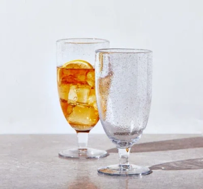 Tag Bubble Glass Iced Tea Goblet Clear Drinkware For Everyday Use In Transparent