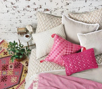 C & F Home C&f Home Clyde Handcrafted Accent Pillow In Pink