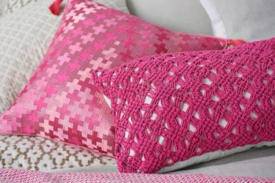 C & F Home C&f Home Clyde Handcrafted Accent Pillow In Pink