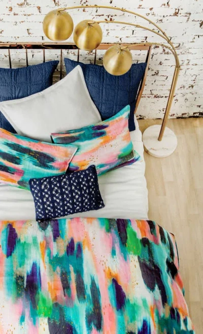 C & F Home C&f Home Clyde Handcrafted Accent Pillow In Blue