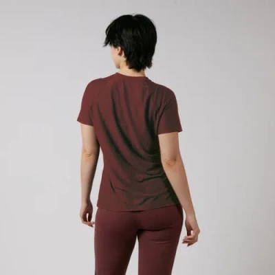 Tomboyx Solarmesh Raglan Tee In Burgundy