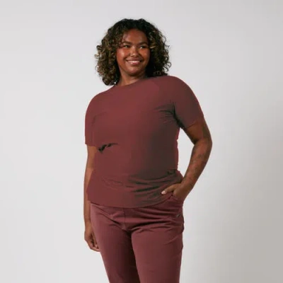Tomboyx Solarmesh Raglan Tee In Burgundy