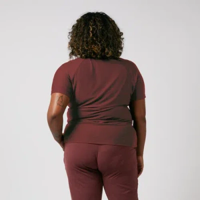 Tomboyx Solarmesh Raglan Tee In Burgundy
