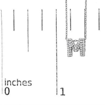 Haus Of Brilliance 10k Gold Diamond Accent "a-z" Initial Bubble Pendant Necklace In White