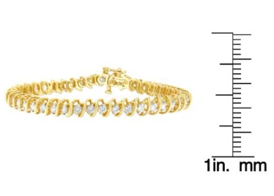 Haus Of Brilliance 14k Yellow Gold 3.00 Cttw Diamond Spiral Link Bracelet In Gold