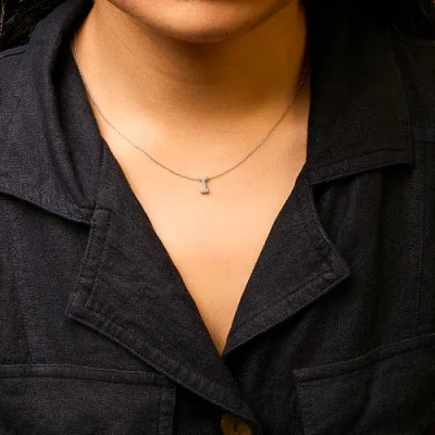 Haus Of Brilliance 10k Gold Diamond Accent "a-z" Initial Bubble Pendant Necklace In Gold