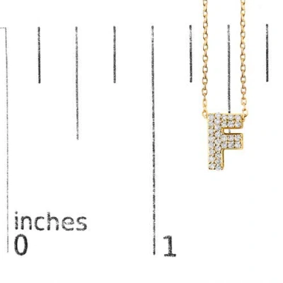 Haus Of Brilliance 10k Gold Diamond Accent "a-z" Initial Bubble Pendant Necklace In Gold