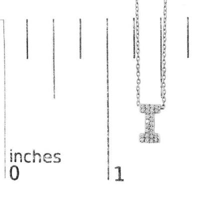 Haus Of Brilliance 10k Gold Diamond Accent "a-z" Initial Bubble Pendant Necklace In Silver