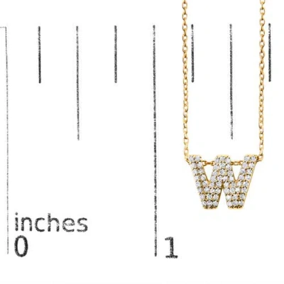 Haus Of Brilliance 10k Gold Diamond Accent "a-z" Initial Bubble Pendant Necklace In Gold